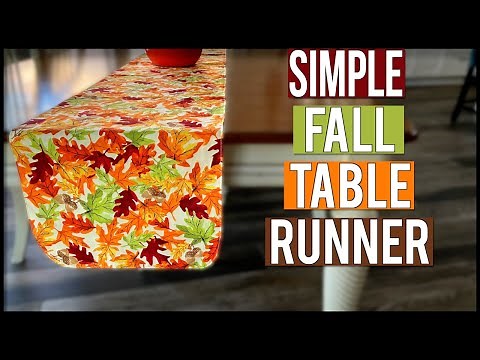Simple Fall Table Runner | The Sewing Room Channel