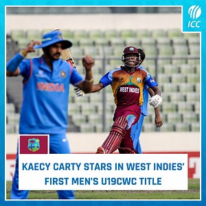 177K views · 1.9K reactions | An #U19CWC champion from the batch of 2016 makes his ODI debut for the West Indies in today’s #CWCSL clash against the Netherlands 朗 Relive Kaecy Carty’s Player of the Match performance from the final against India ️ | ICC - International Cricket Council | Facebook