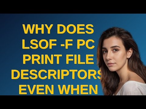 Apple: Why does lsof -F pc print file descriptors even when not specified?