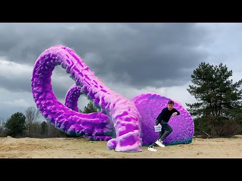 EXPERIMENT : Big Rose Worm Toothpaste From Coca-cola ,Sprite ,Fanta , Mirinda and MENTOS