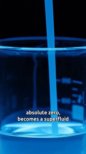 Helium-4, when cooled to near absolute zero, becomes a superfluid!