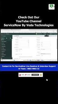 Contact Us For ServiceNow Live Sessions & Interview Support Hr Team : 9063 9063 32