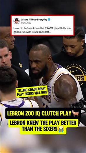 LeBron read the Sixers coach MIND😭