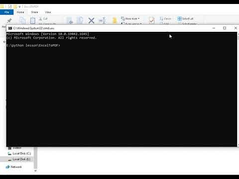 Python Code To Convert Excel File Into PDF || Python Coding