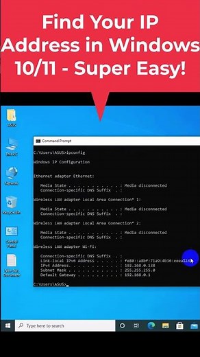 Find Your IP Address in Windows 10/11 - Super Easy!