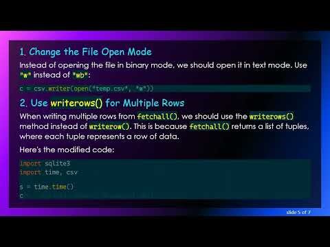 Writing to CSV from fetchall() in Python