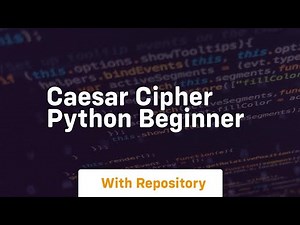 caesar cipher python beginner