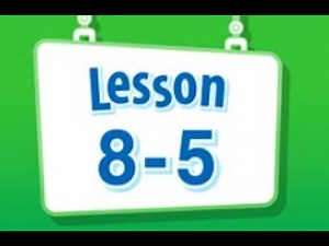 Math Envision English Lesson 8-5
