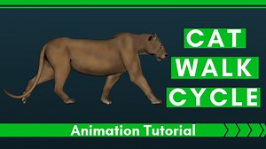 Cat Walk Cycle Animation Tutorial - Rusty Animator
