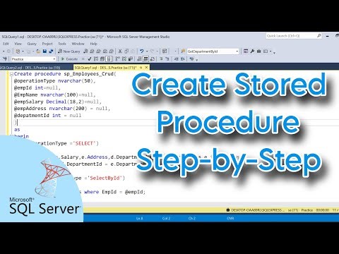 SQL Server Stored Procedure for CRUD Operations | Create One SP for Insert, Update, Delete, Select