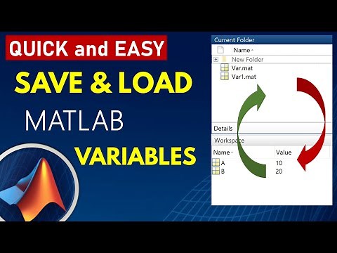 Save and Load Variables in MATLAB | How to Save Variables from MATLAB Workspace