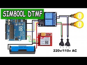 SIM800L DTMF | DTMF Based Home Automation System