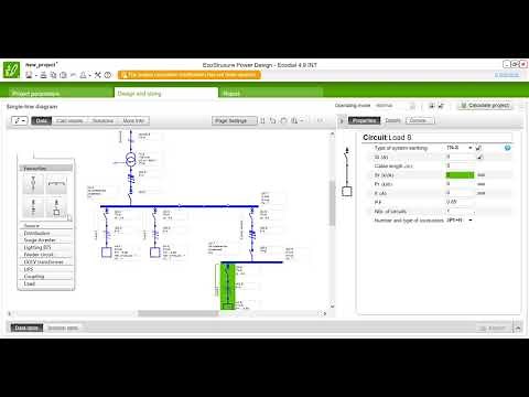 Ecodial : How to "construct, define and calculate the project?" at the EcoStuxurePowerDesign-Ecodial