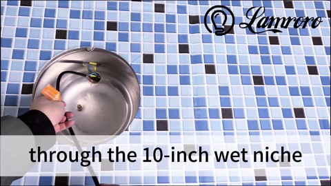 10 Inch Pool Lights for Inground Pool, 60W Color Changing LED Pool Light with APP/Remote/Control, 12V Low Voltage IP68 Waterproof for Wet Niche, Underwater Swimming Pool Lights 50 FT Cord