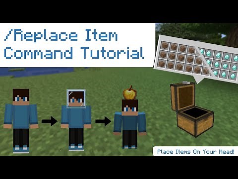 ✔️ How to Use Minecraft Replace Item command! Detailed Step By Step Tutorial ✔️
