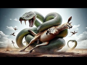 Python Constricting Its Prey