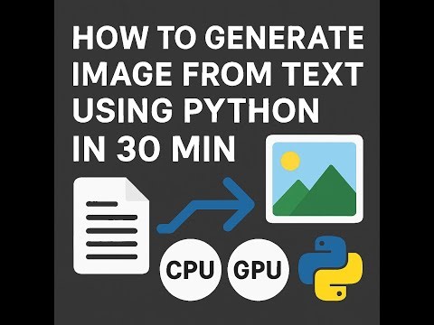 Generate Images from Text Using Python in 30 Minutes CPU & GPU Tutorial with SDXL Turbo