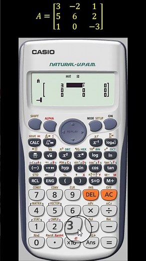 How to find Inverse of a Matrix Using Calculator #youtubeshorts #shortsviral #viral