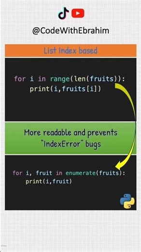 Stop Using range(len()) in Python! 🚫🐍 #python
