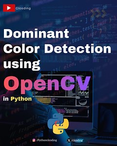 Dominant Color Detection using OpenCV | Python Coding