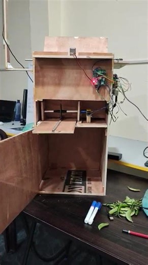 AI-Powered Smart Dustbin(base control) #raspberrypi