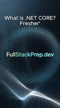 What is .NET Core? Explained in 60 Seconds (Fresher Must-Watch!)
