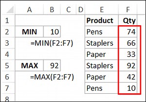 Find MAX and MIN With Criteria in Excel Formulas - Contextures Blog