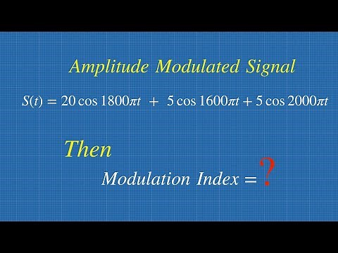 How to Find Modulation Index For Amplitude Modulated Signal | Solved Problem