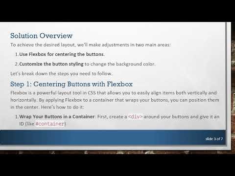 How to Center Your Buttons and Remove the Gray Color in CSS