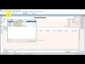 SQL Accounting Software Tutorial 010 Purchase Request