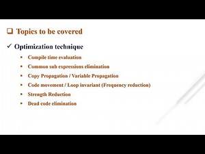 COMPILER DESIGN: UNIT-7 CODE OPTIMIZATION