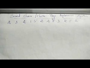 Second Chance | Clock Page Replacement Algorithm | OS