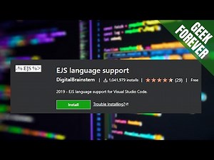 ⚙️EJS Language Support (VS Code Setup)