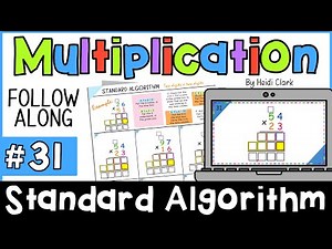 How to do the Standard Algorithm multiplication 54 x 23 (question #31)