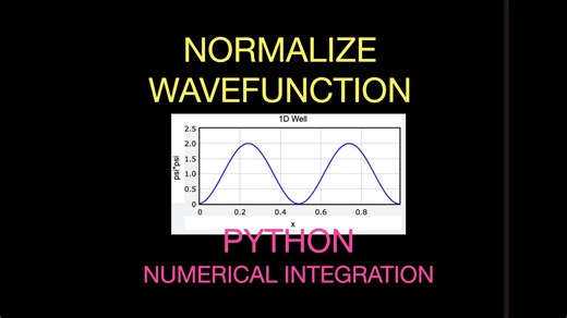 Quantum Python; Numerical Integration to Normalize a Wave Function
