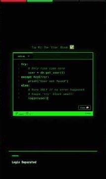 MASTER TRY/EXCEPT FLOW 🛡️