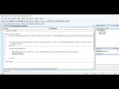 How to auto click with the mouse in vb net