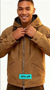 Men’s Hooded Winter Jacket with Plush Lining – Casual Zipper Coat with Multiple Pockets