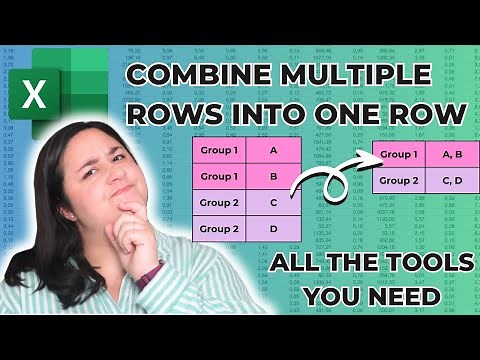 Combine Multiple Rows into One Row in Excel | Comprehensive Tutorial