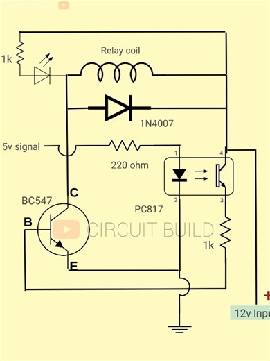 Relay Module Circuit Build dotboard #electronics #diyprojects