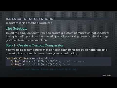 How to Sort an Array of Strings in Java