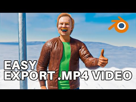 How To EXPORT MP4 Video in Blender 4.3 Beginner Tutorial