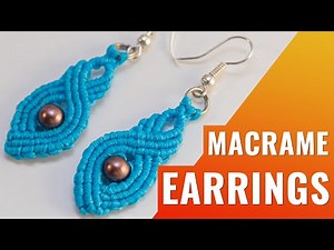 Macrame Earrings With Beads | DIY | Easy Macrame Tutorial for Beginners