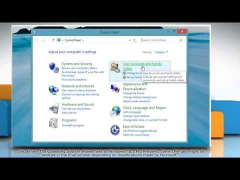How to Access Control Panel in Windows® 8.1