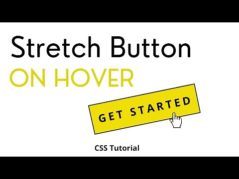 Best Button Hover Animation CSS | Stretch Button effect | CSS Tutorial