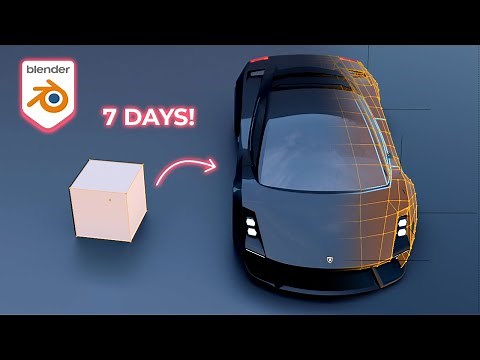 Blender 3D - Car Design Modelling Steps - EASY!