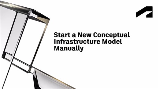 Start a new conceptual infrastructure model manually | Autodesk