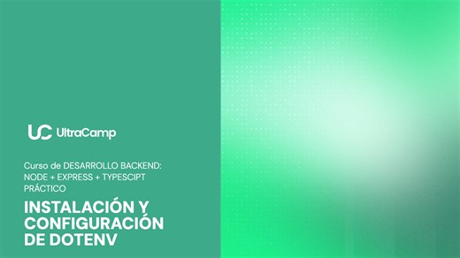 2. Instalación y configuración de dotenv