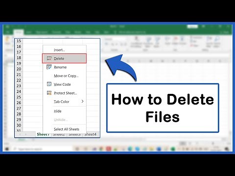 How To Delete Files In Excel (Delete An Excel File)