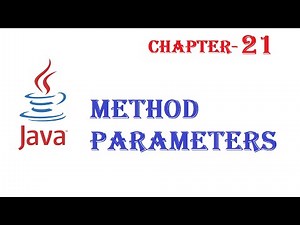 Method parameters in Java - Java tutorial - w3Schools - Chapter 21 - English